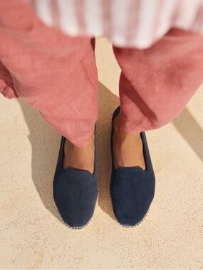 NEW Manebi Suede Double Sole Espadrilles Sz 38